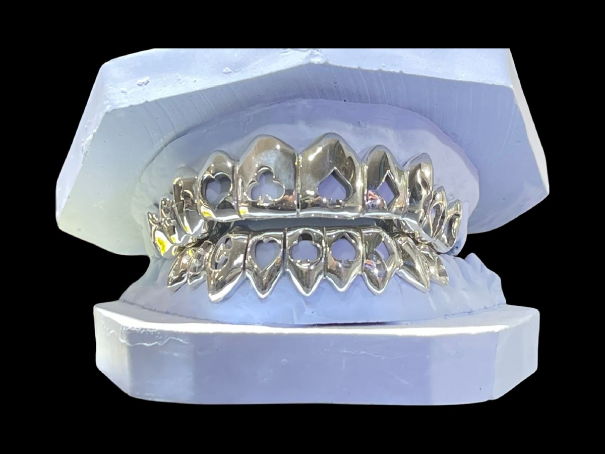 10 on 10 Silver Custom Open Face