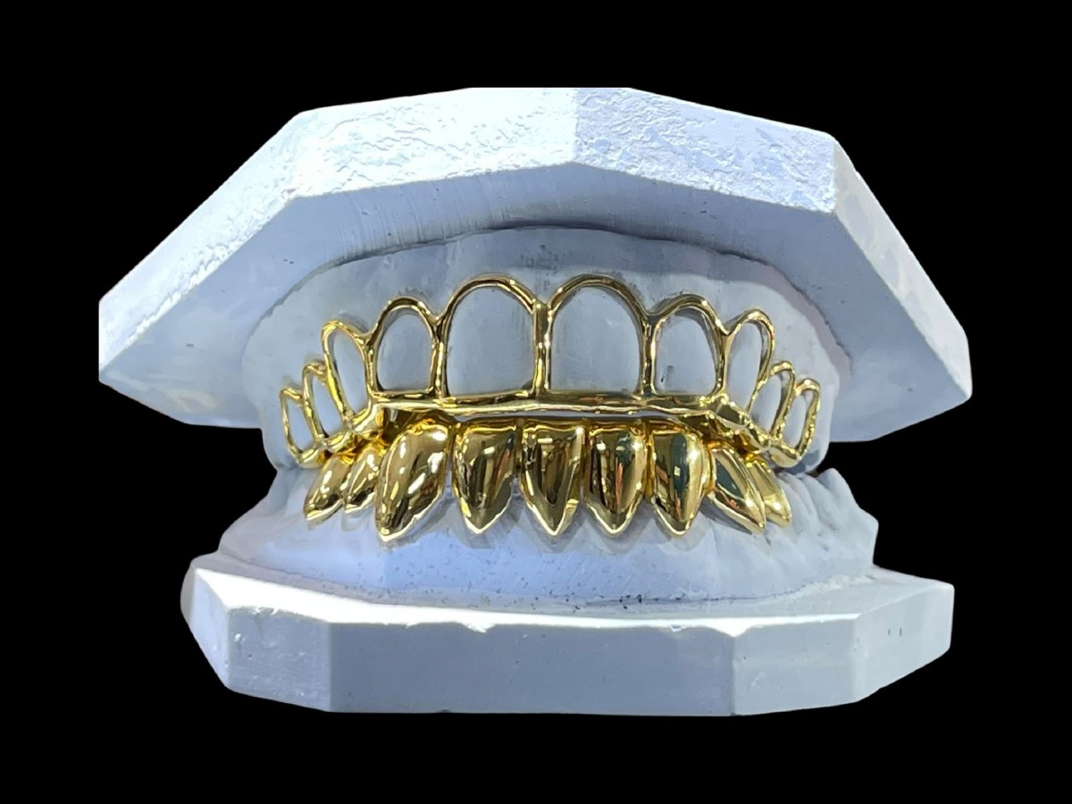 10 on 10 10K Yellow Gold Open Face Top