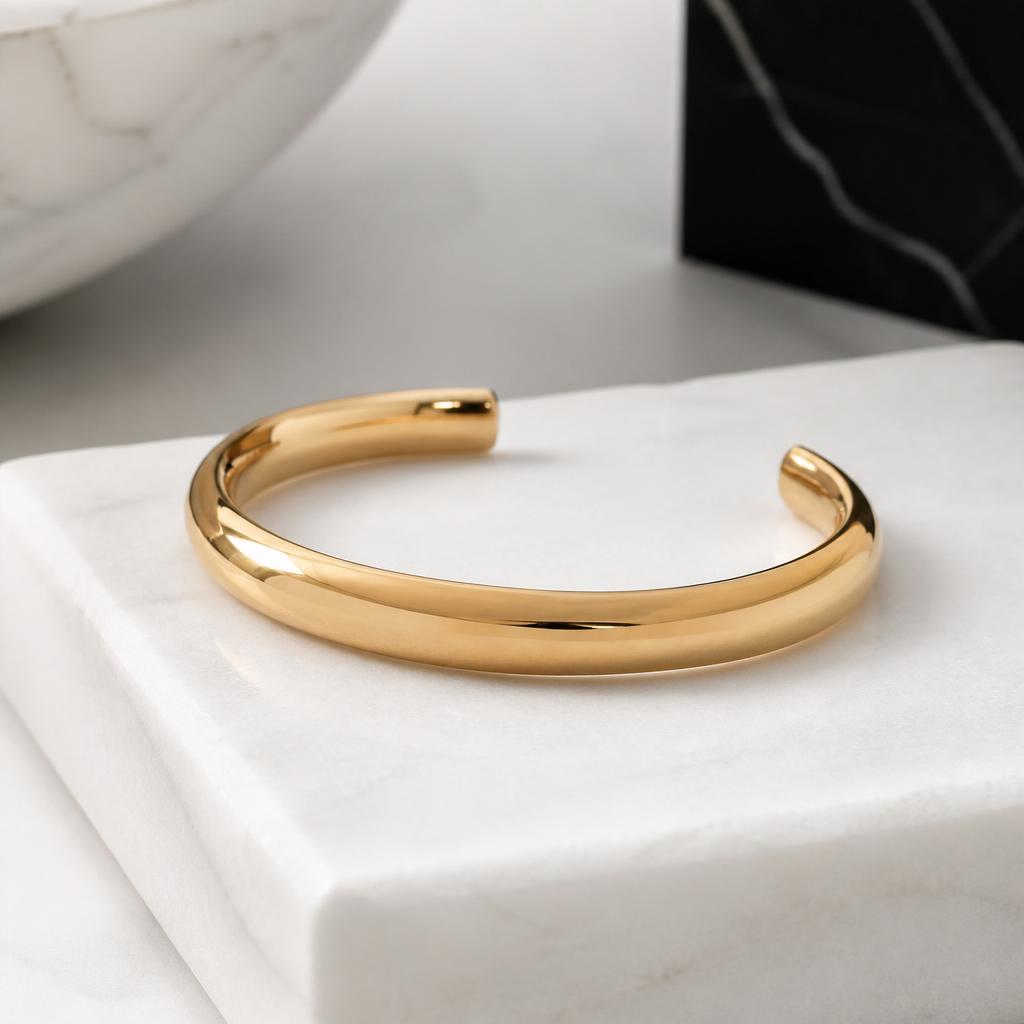 Sterling silver bracelet with a soft brushed finish